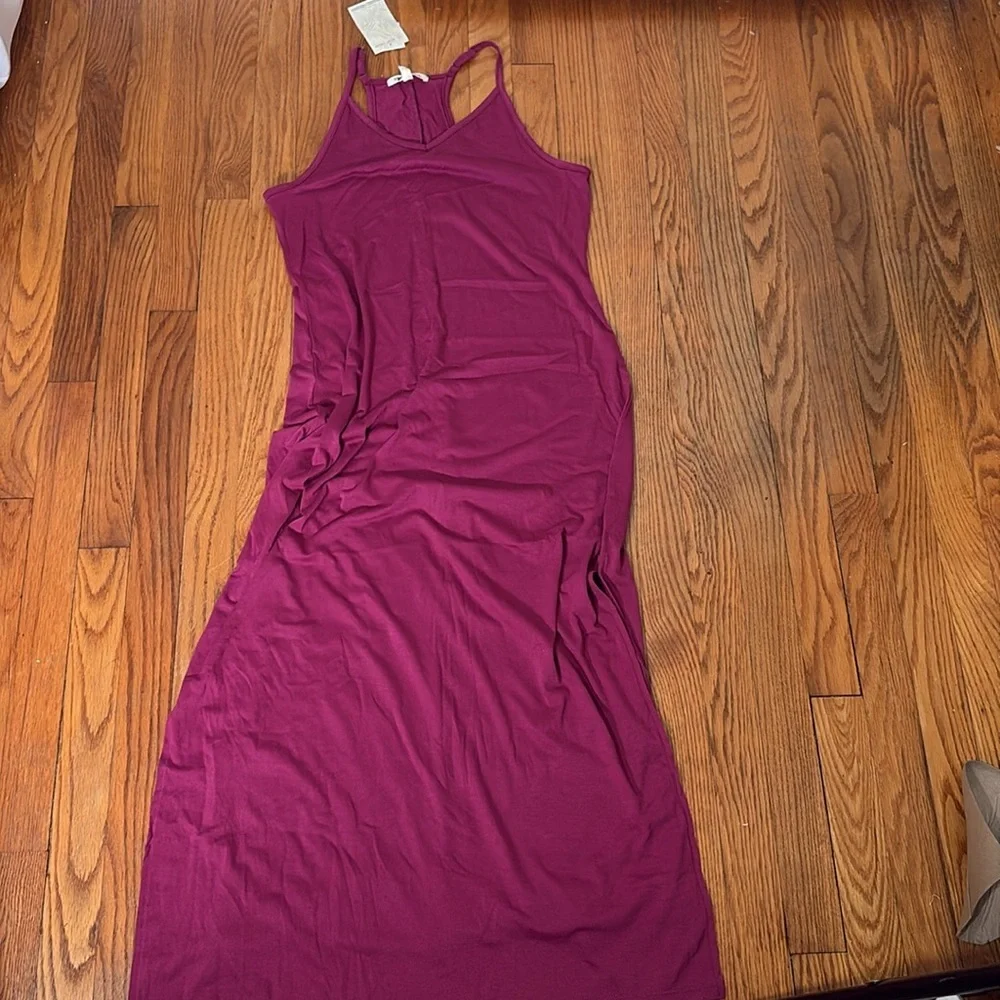 MIKEN‎ Racerback Maxi Length Swim Cover Up Purple Juniors Medium  NWT